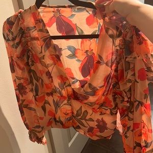 Blouse floral print